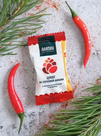 Цукаты сосновые АССОРТИ 4 вкуса, 600 гр